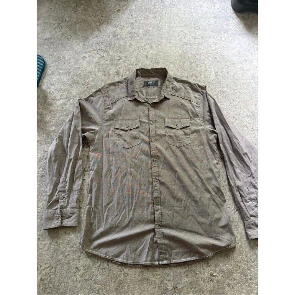 BKE Men's Collared Shirt in Taupe :)